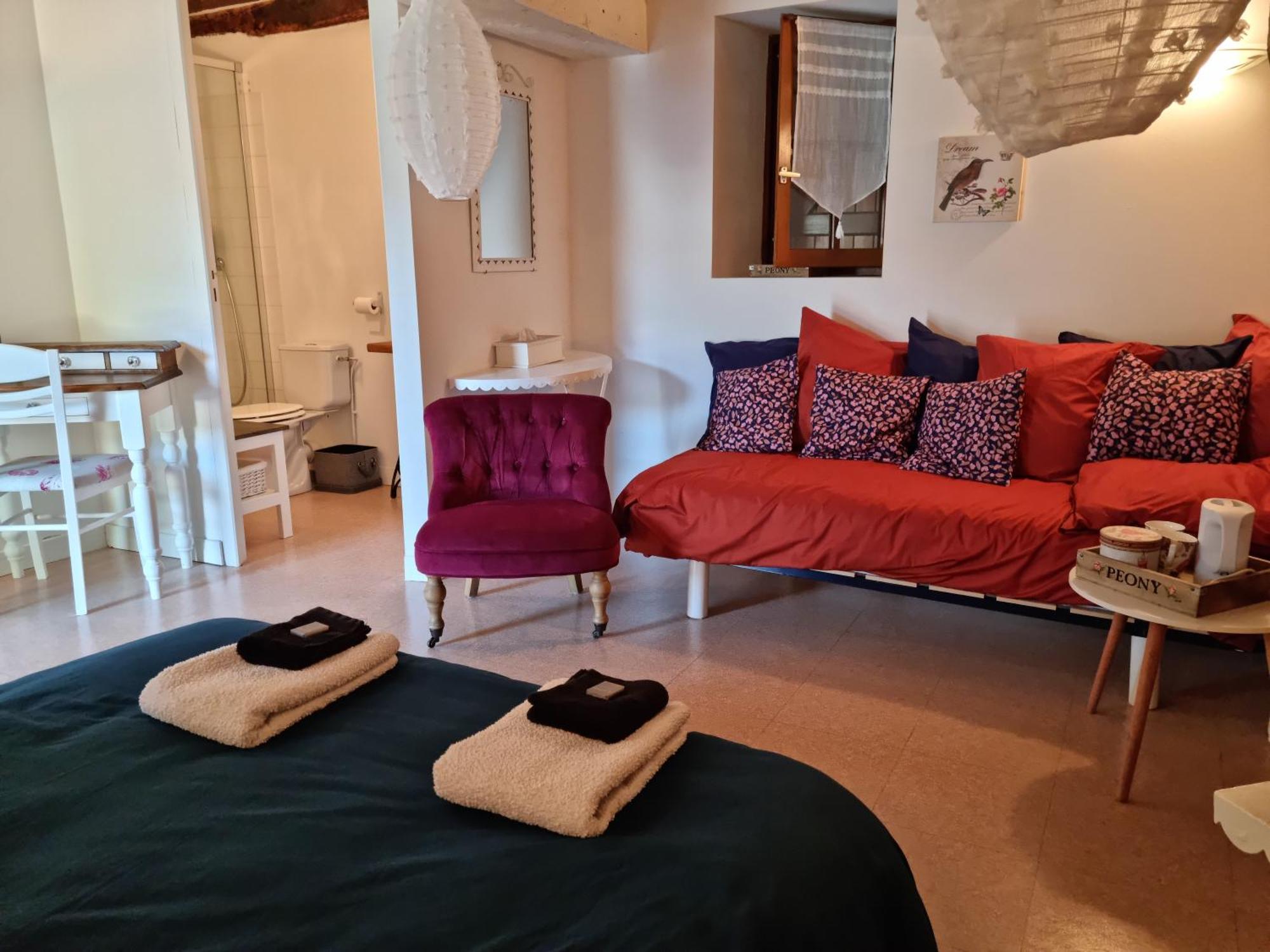 L 'Aupinouse Chambre Double Pivoine Avec Salle D'Eau Privative La Suze-sur-Sarthe Bagian luar foto