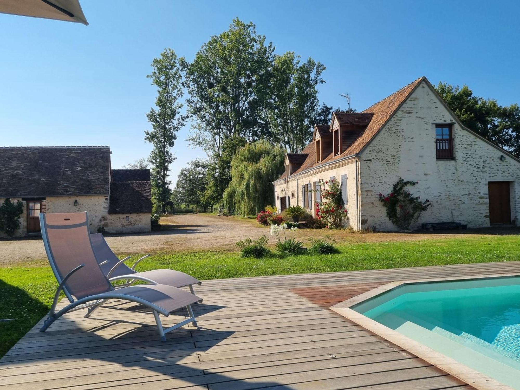 L 'Aupinouse Chambre Double Pivoine Avec Salle D'Eau Privative La Suze-sur-Sarthe Bagian luar foto